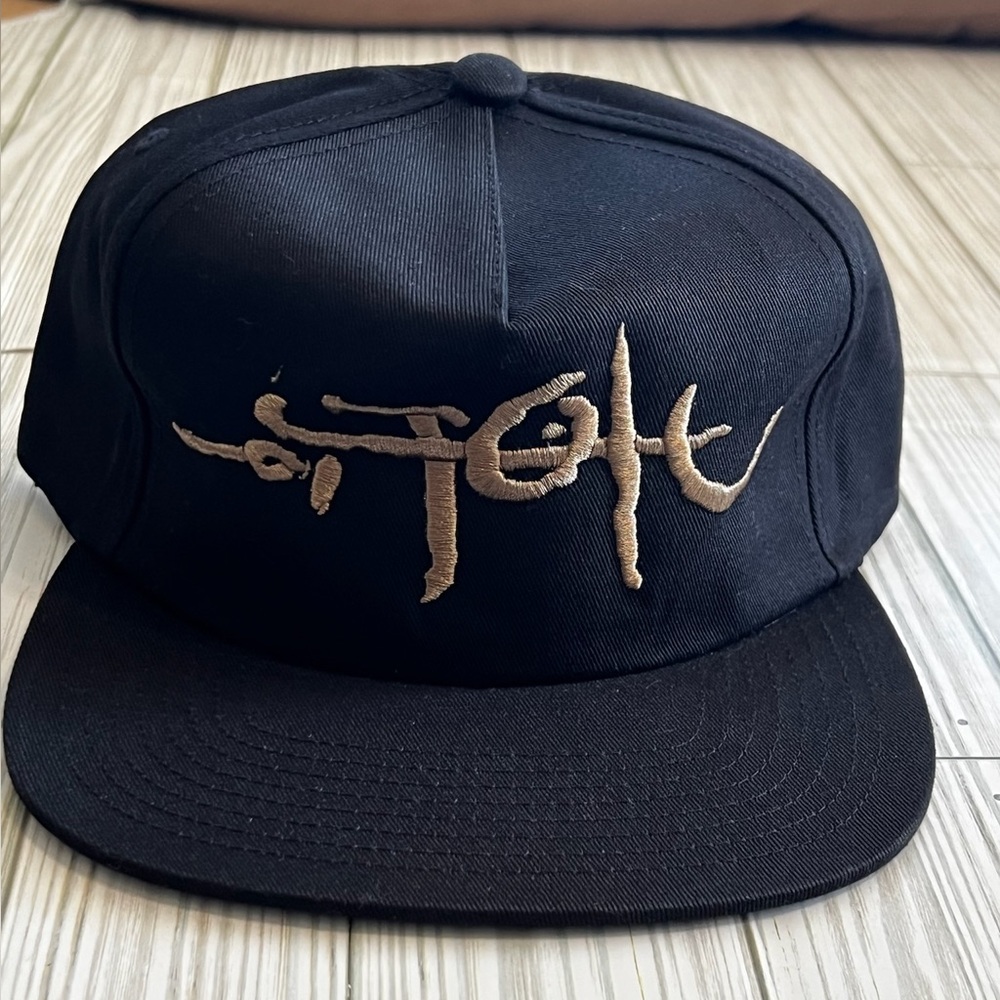 Travis Scott Utopia Embroidered graphic Snapback‎ Hat Cap black tan One Size